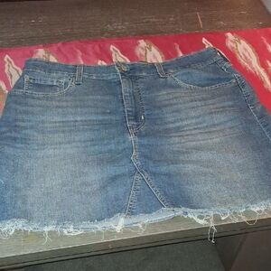 Signature by Levi Strauss Blue Denim Mini Skirt